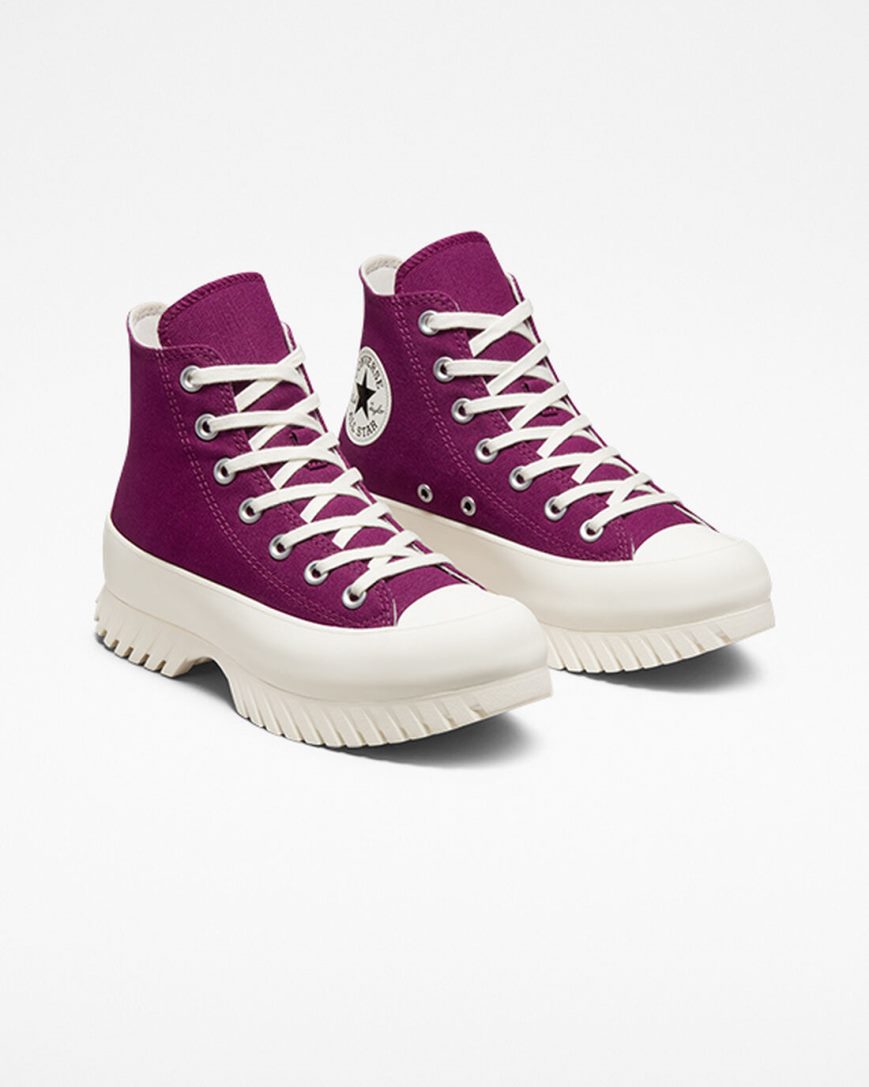 Tenisi Inalti Barbati Converse Chuck Taylor All Star Lugged 2.0 Seasonal Color Violet Negrii | RO LGPV0869